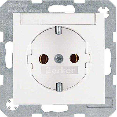 Berker 47501909 Steckdose SCHUKO mit Beschriftungsfeld S.1/B.3/B.7 polarweiß, matt Mesch Shop Berker 47501909 Steckdose SCHUKO mit Beschriftungsfeld S.1/B.3/B.7 polarweiß, matt Mesch Shop